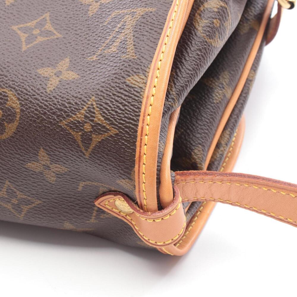 LOUIS VUITTON Authentic Brown Monogram Leather Shoulder Bag - Picture 9 of 10
